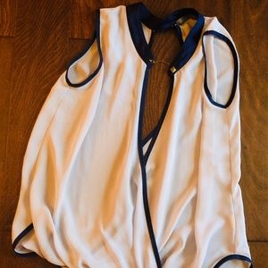 Cross Open Back Open Front Tank